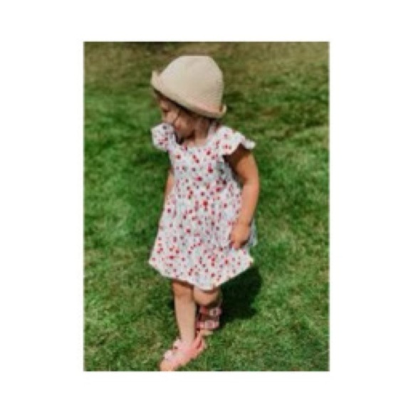 BCBG Girls Floral Print Tiered Dress Cotton 6 - Picture 1 of 7